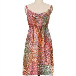 Anthropologie Maeve Confetti Whirl Dress Medium